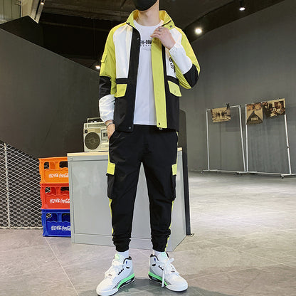 Two-piece hip-hop jacket sportswear