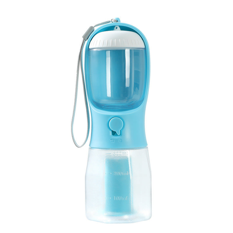 Dog Water Cup Drinking Food Garbage Bag Three-in-one Portable Bottle