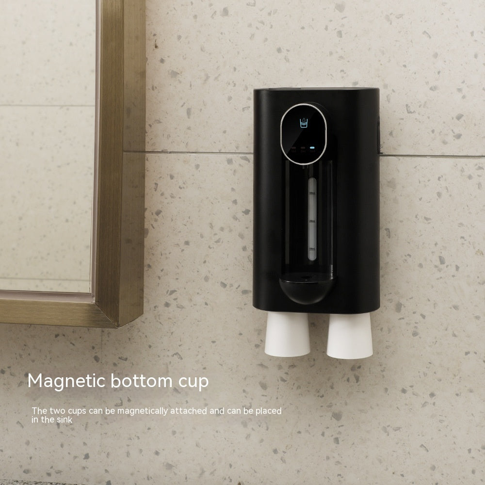 Automatic Mouthwash Dispenser Punch Free Easy To Fill Adjustable Wall Mounted Mouth Wash Dispenser For Hotel Housewarming Gifts