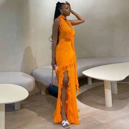 Women's Fashion Pleated Temperament Dress - Ocean Vault