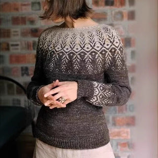 Women's Round Neck Multi-color Loose Fashion Pullover Sweater