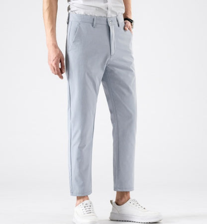 Ice Drape Men's Polyester Cropped Pants