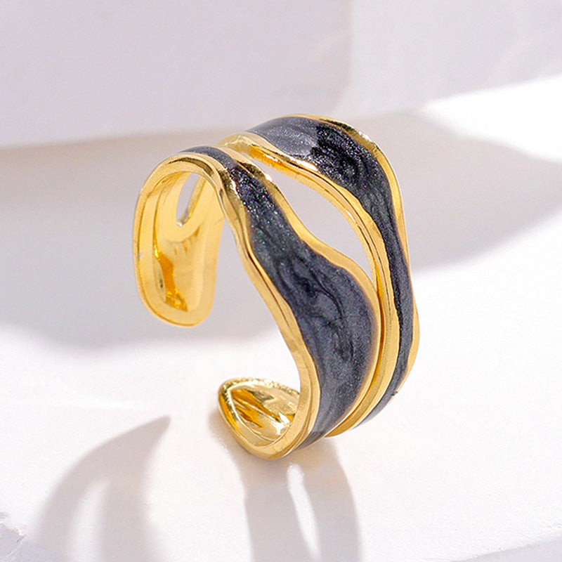 European And American Simple Titanium Steel Ring