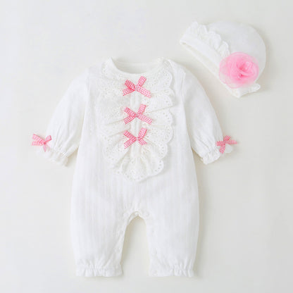 Baby girl Jumpsuit With Cap
