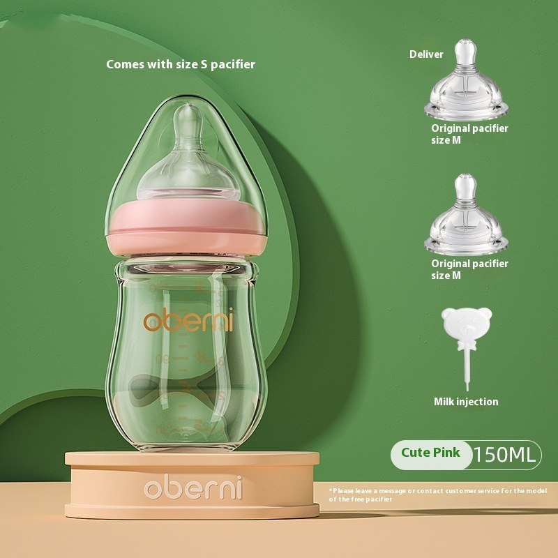 Newborn Wide Bore Glass Bottle 120 150ML