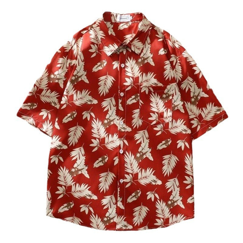 Hawaii Ice Silk Beach Printed Shirt