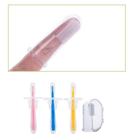 Silicone Baby Toothbrush Kids Teether Training Tool Clear Massager - Ocean Vault