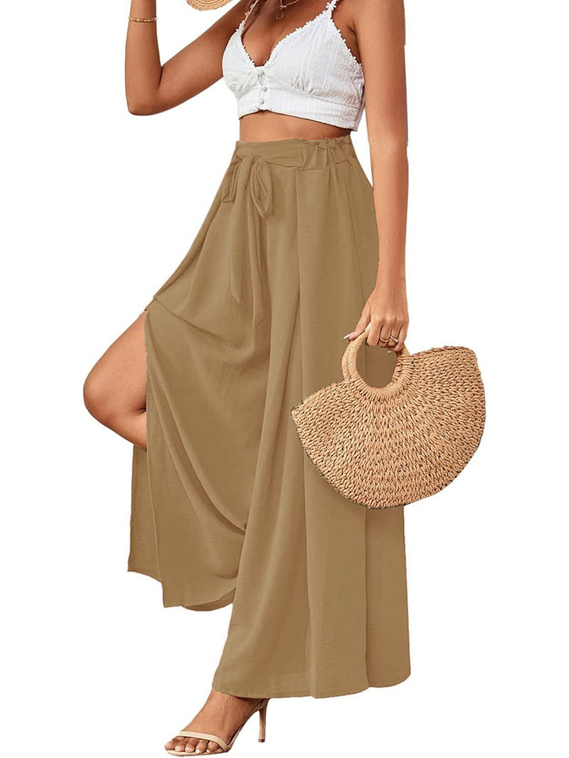 Simplicity Solid Color Skirts Khaki
