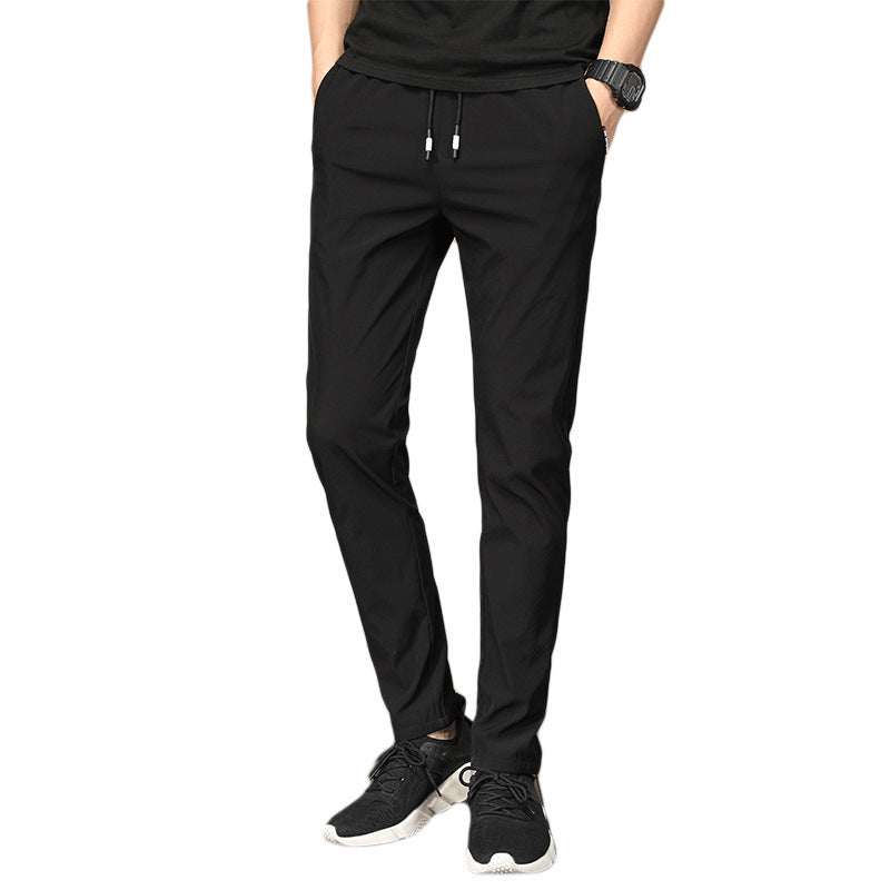 Summer New Ice Silk Casual Pants Men