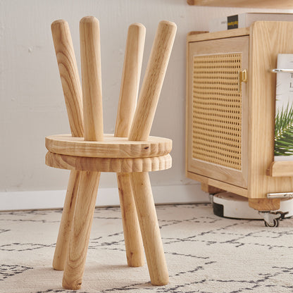 Solid Wood Personal Household Living Room Modern Minimalist Old-fashioned Small Bench