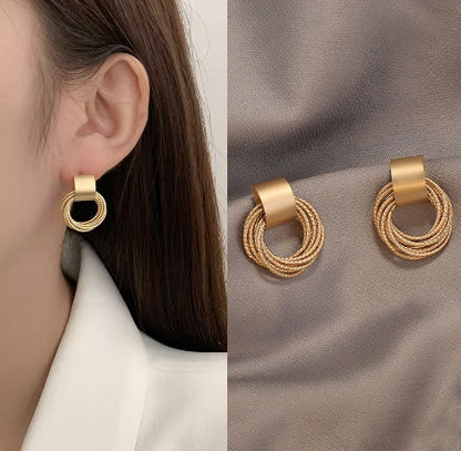 Wind Leaf Earrings Female Personality High-End Design Sense