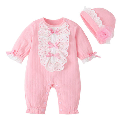Baby girl Jumpsuit With Cap