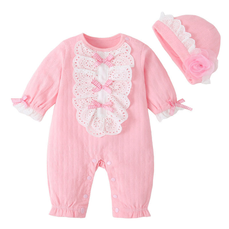 Baby girl Jumpsuit With Cap