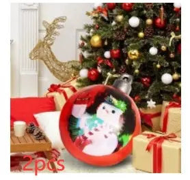 Christmas Ornament Ball Outdoor Pvc 60CM Inflatable Decorated Ball PVC Giant Big Large Balls Xmas Tree Decorations Toy Ball - Ocean Vault