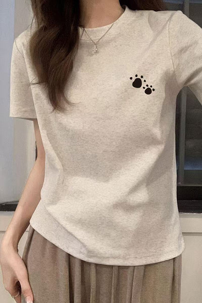 Pure Cotton Summer Short-sleeved T-shirt Chinese Style Fashionable And Stylish