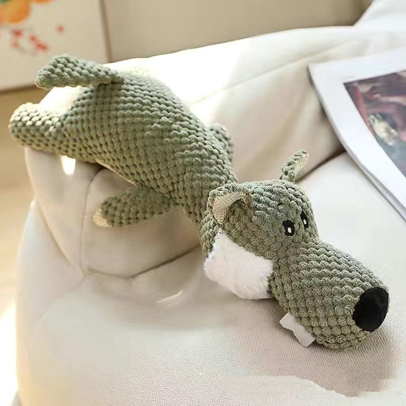 Pet Supplies Plush Toy Molar Long Lasting Corduroy Sounding Doll