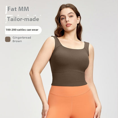 Yoga Clothing Top Women's Belt Chest Pad Vest