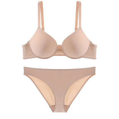 Cross Backless Bra Panties Set