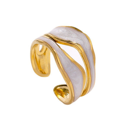 European And American Simple Titanium Steel Ring