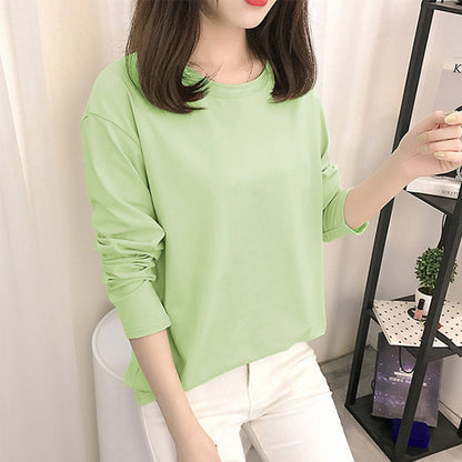 Spring And Autumn New T-shirt Versatile Bottoming Shirt Slim Fit Slimming
