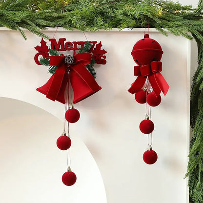 Exquisite Christmas Shop Windows Tree Hanging Decorations Ornaments Festival Party Atmosphere Decoration Props Christmas Bells - Ocean Vault