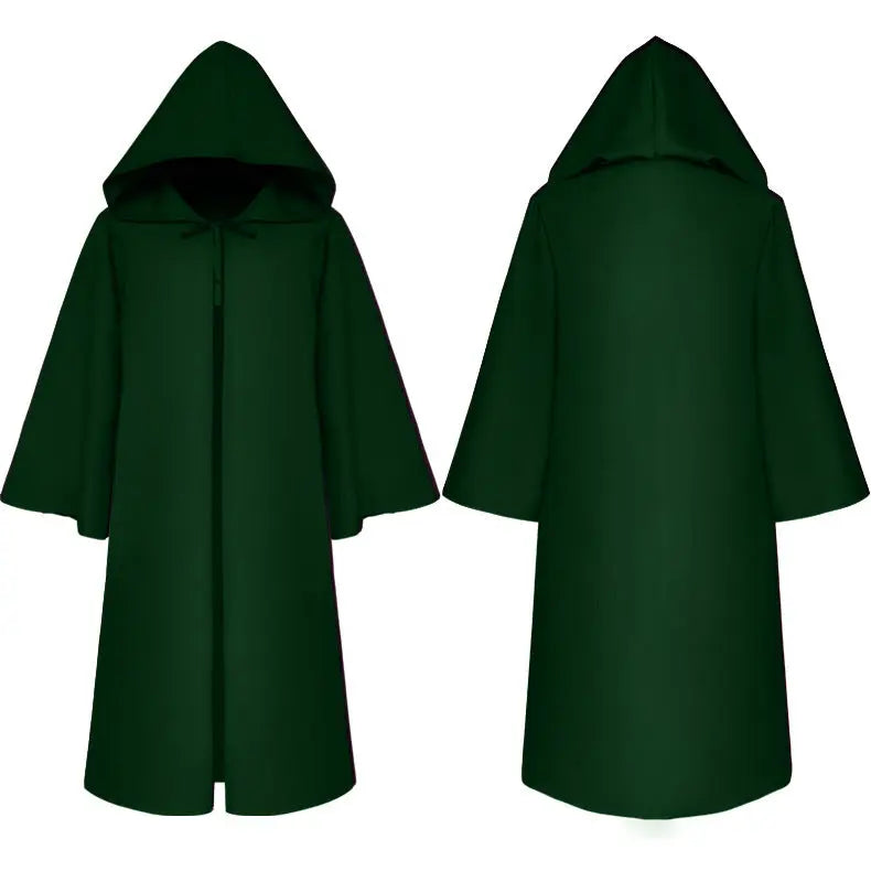 Halloween Ball Dress Up Death Cloak Medieval Hoodie Cloak - Ocean Vault