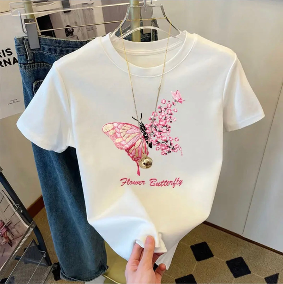 Pure Cotton Summer Short-sleeved T-shirt Chinese Style Fashionable And Stylish