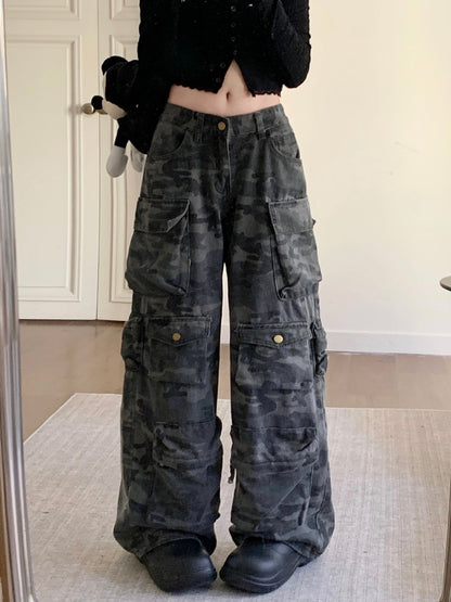 High Street Straight Loose Wide Leg Long