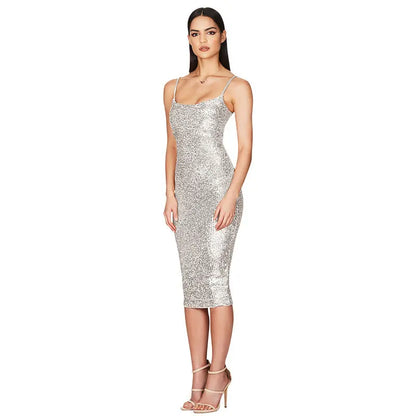 Dress Women's Sleeveless Backless Sling - Ocean Vault