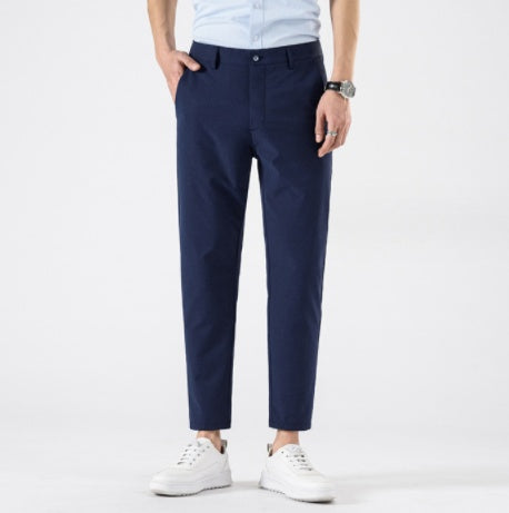Ice Drape Men's Polyester Cropped Pants