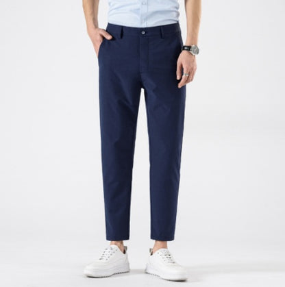Ice Drape Men's Polyester Cropped Pants