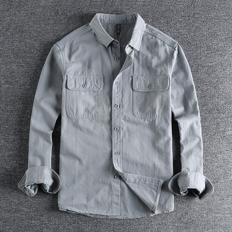 Design Sense Overalls Long Sleeve Shirt Men