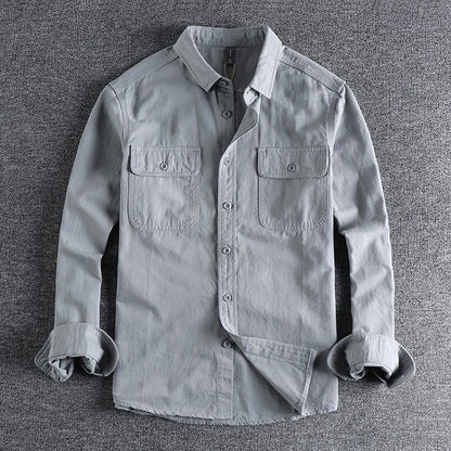 Design Sense Overalls Long Sleeve Shirt Men