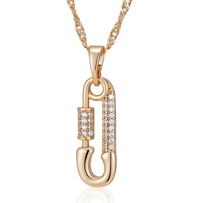 European And American Trendy Earrings Women's Diamond Personality 585 Rose Gold