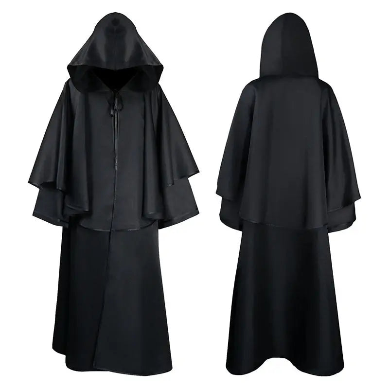Halloween Ball Dress Up Death Cloak Medieval Hoodie Cloak - Ocean Vault