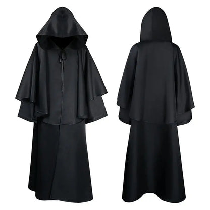 Halloween Ball Dress Up Death Cloak Medieval Hoodie Cloak - Ocean Vault