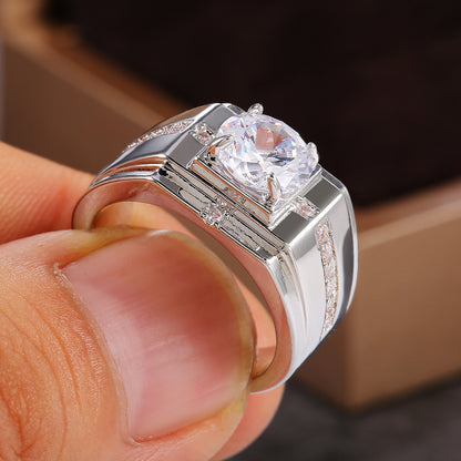 Fashion Diamond Business Men's Ring