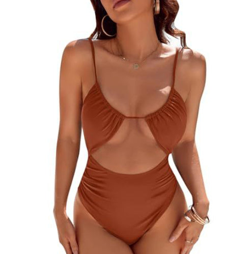 European And American Cute Women's One-piece Swimsuit