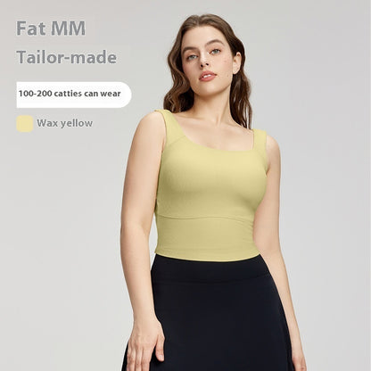 Yoga Clothing Top Women's Belt Chest Pad Vest