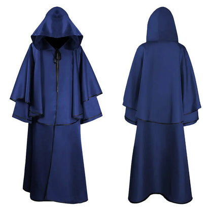 Halloween Ball Dress Up Death Cloak Medieval Hoodie Cloak - Ocean Vault
