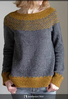 Women's Round Neck Multi-color Loose Fashion Pullover Sweater