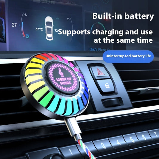 Car Air Outlet Pickup Light Solid Aromatherapy Music Rhythm Light Car