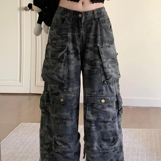 High Street Straight Loose Wide Leg Long