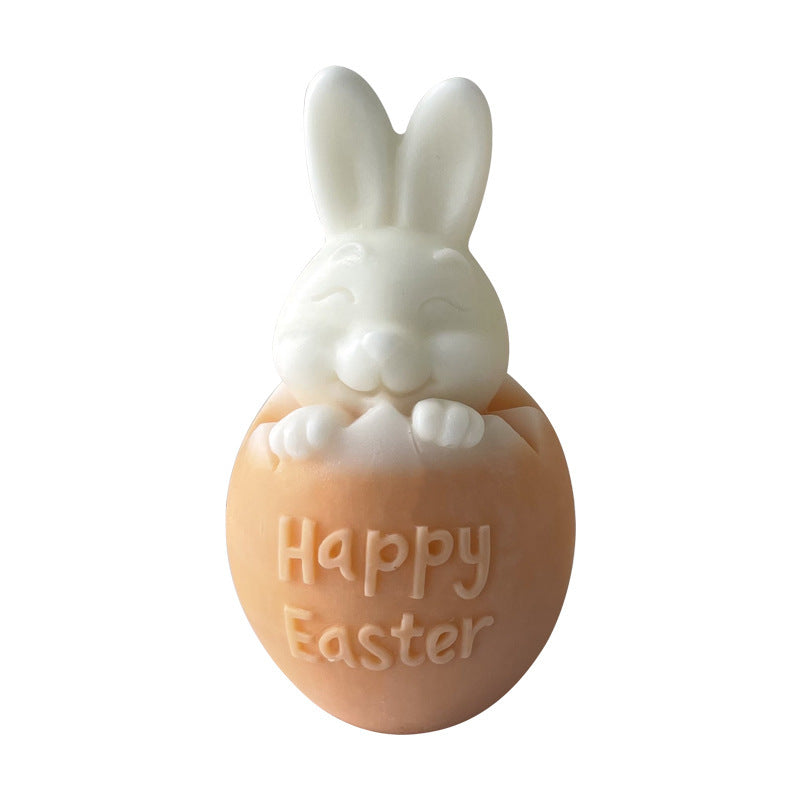 Candle Mold DIY Easter Shell Breaking Rabbit Aromatherapy Plaster Ornaments