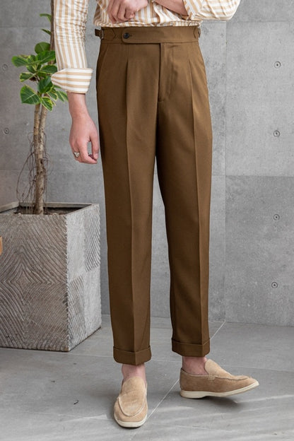 Men's Drape Anti-wrinkle Casual High-waisted Pants