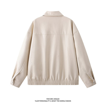 Maillard Short Pu Leather Coat Men
