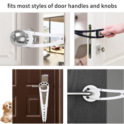 Pet Door Holder Latch Prevents Dogs/Cats From Entering/Exiting
