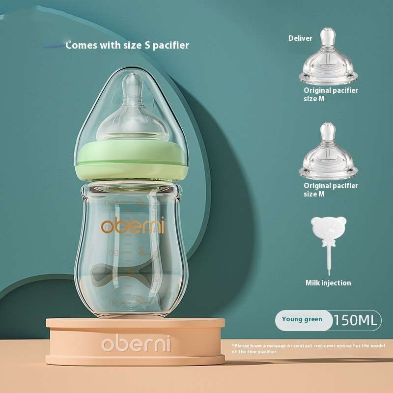 Newborn Wide Bore Glass Bottle 120 150ML