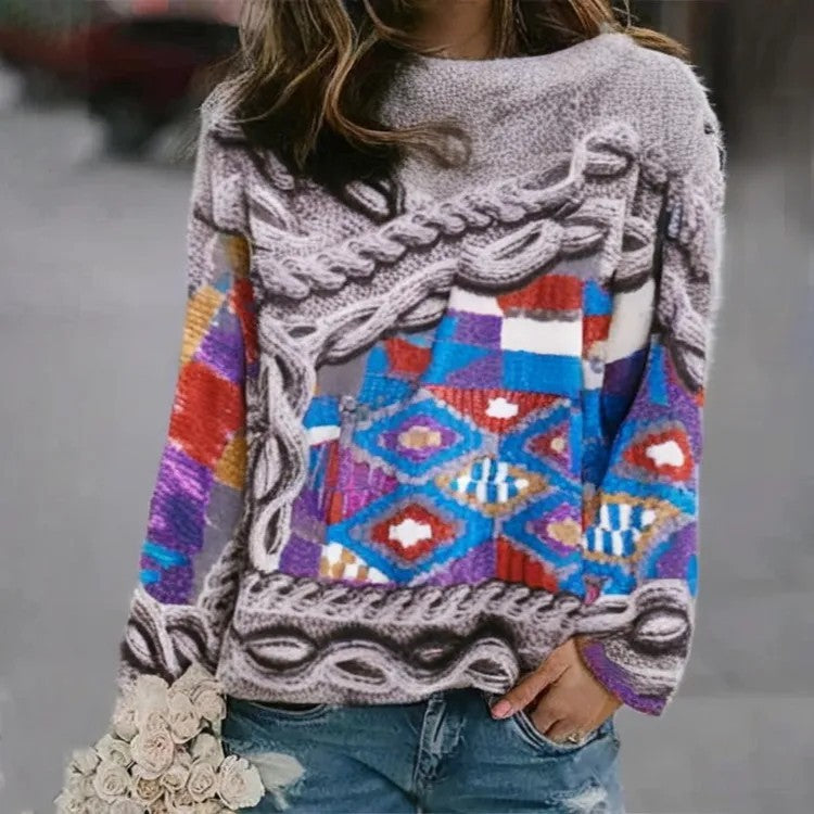 Digital Printed Women's Sweater