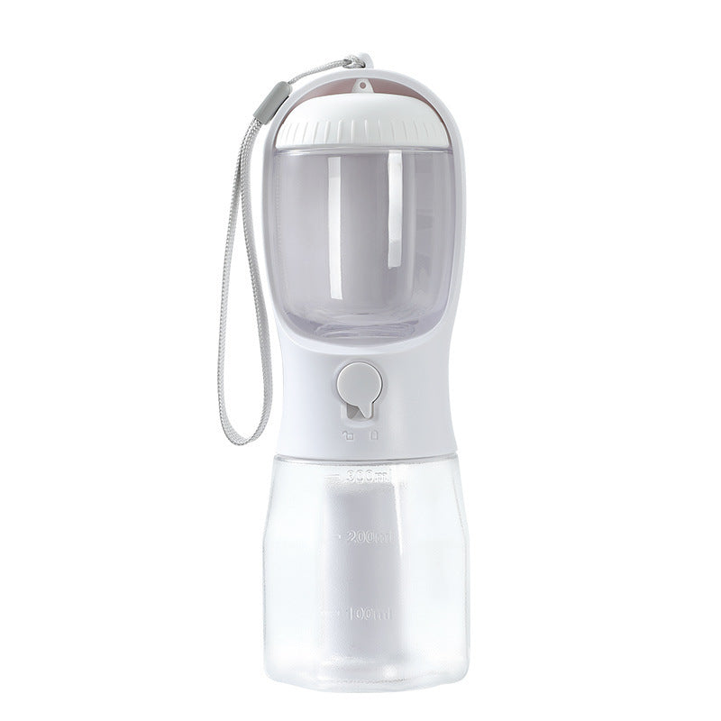 Dog Water Cup Drinking Food Garbage Bag Three-in-one Portable Bottle